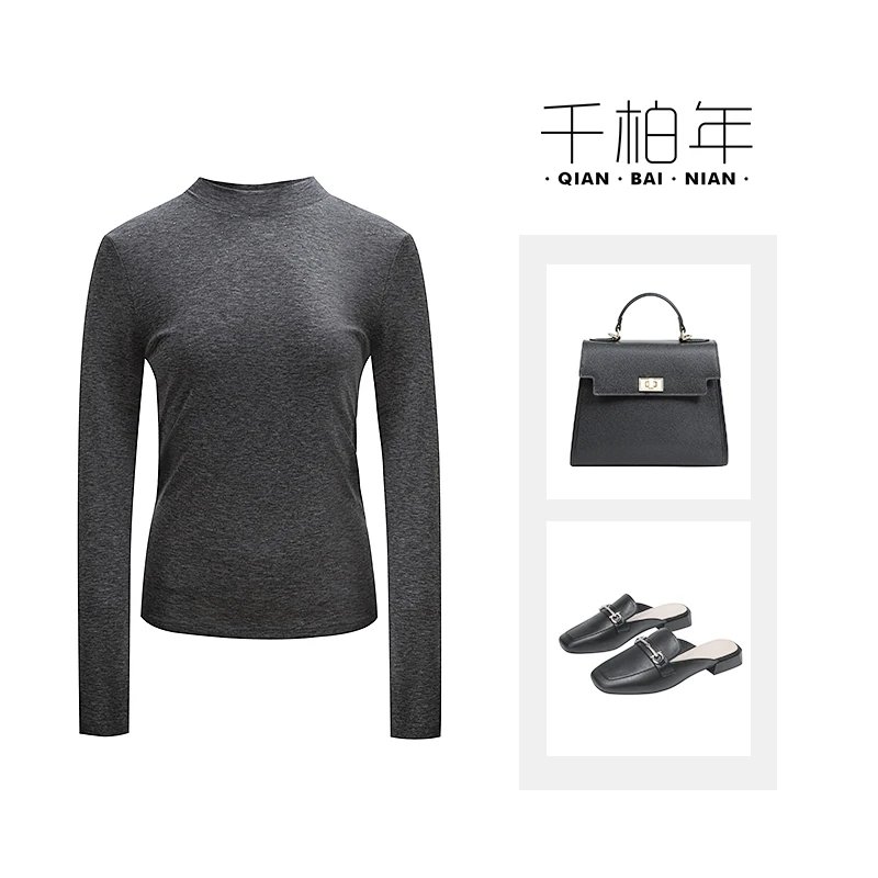 千柏年品牌【天狼星】星光超细羊毛时尚内搭打底可机洗羊毛衫-C716