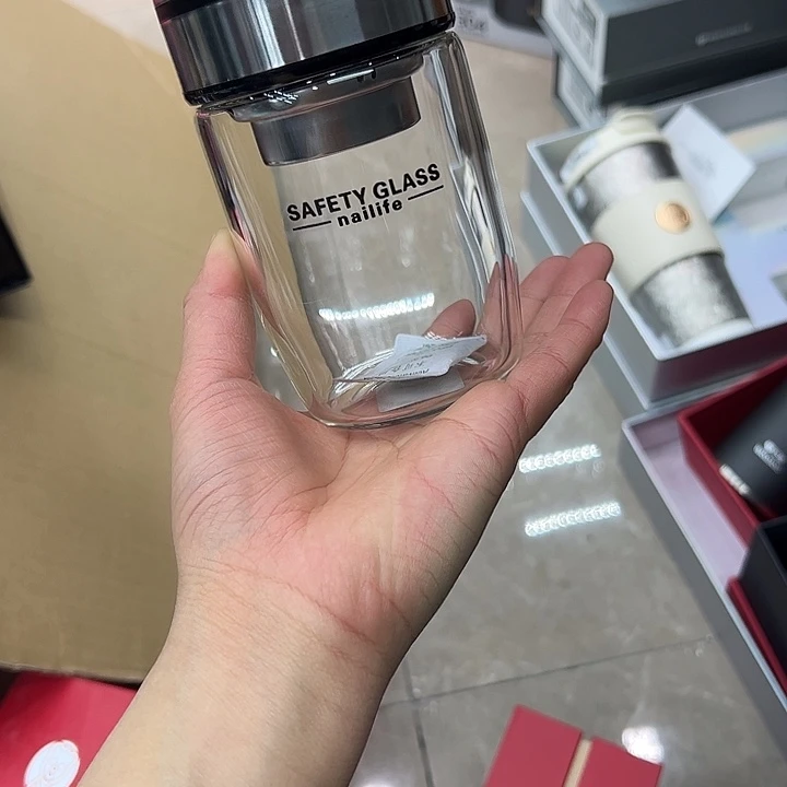 那艾单层烫手330ml  鹅蛋杯黑