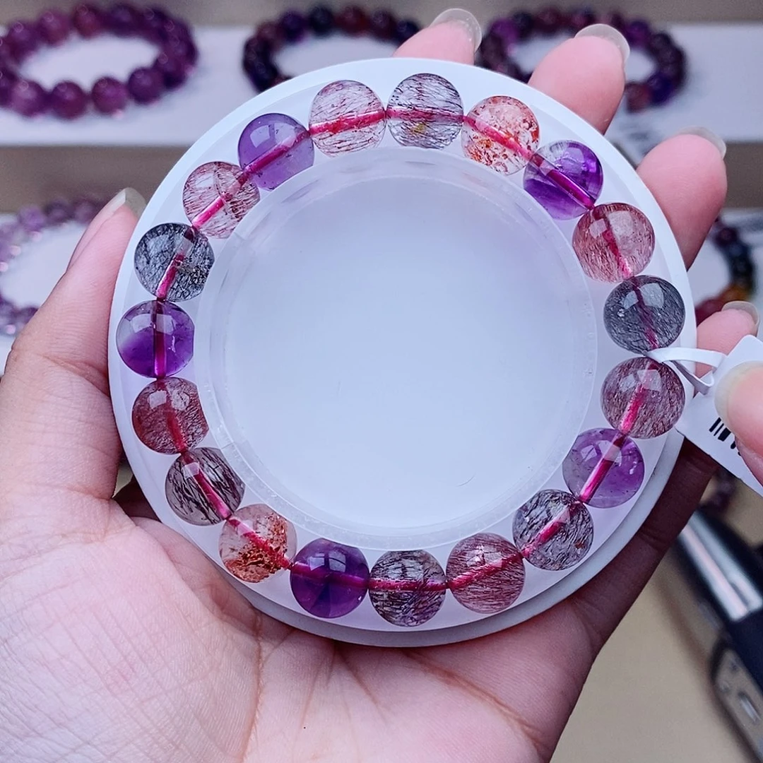 未镶嵌手链水晶黑加仑10