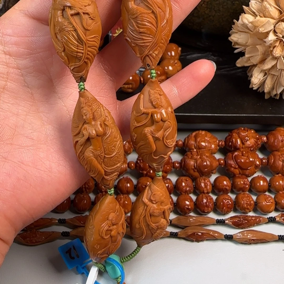 橄榄核手串/手链聿铭 21敦煌飞天美女