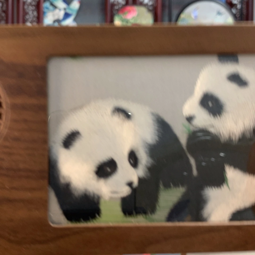 木苏绣精品实木摆件