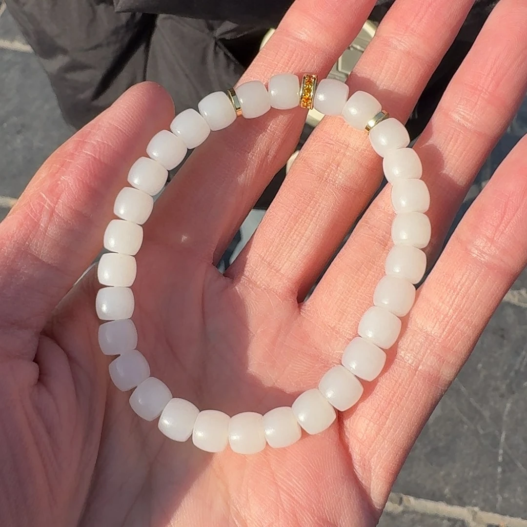 和田玉手串未镶嵌111顾哥