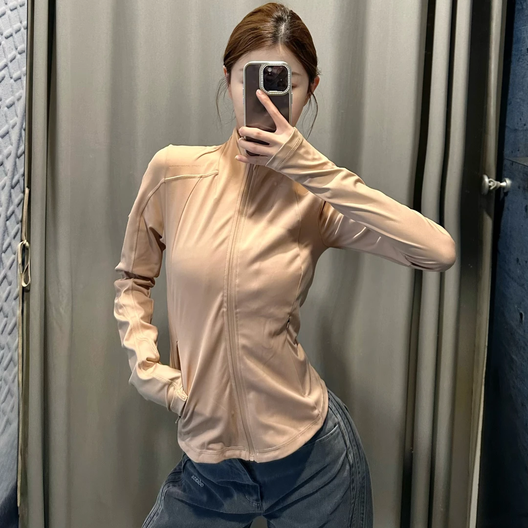 adidas阿迪达斯女子瑜伽欧若风长袖速干运动休闲夹克外套KC0968