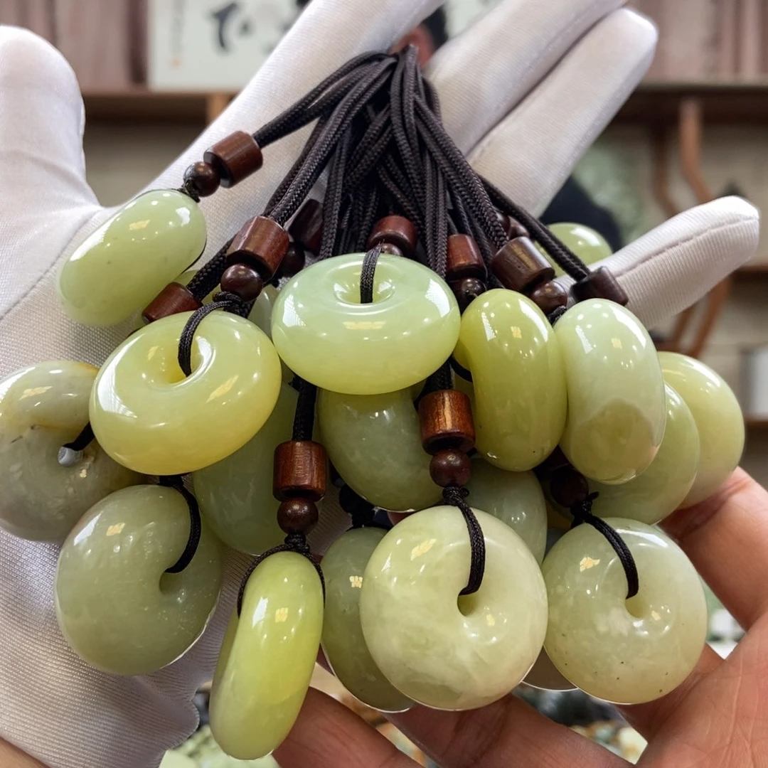 蛇纹石玉平安扣（多样性发一件）未镶嵌