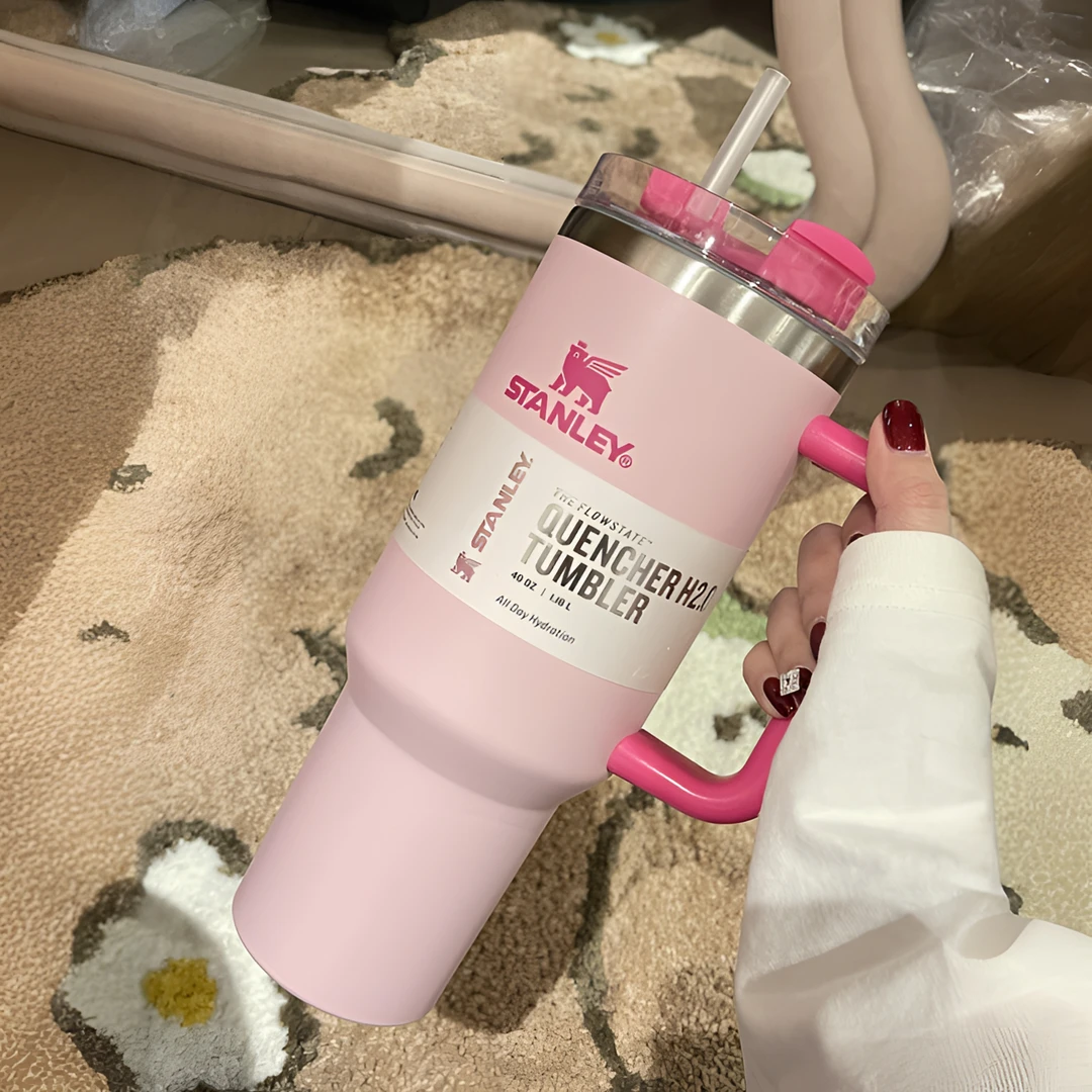 史丹利不锈钢冰霸杯保温保冷吸管水杯手柄大容量运动车载咖啡杯