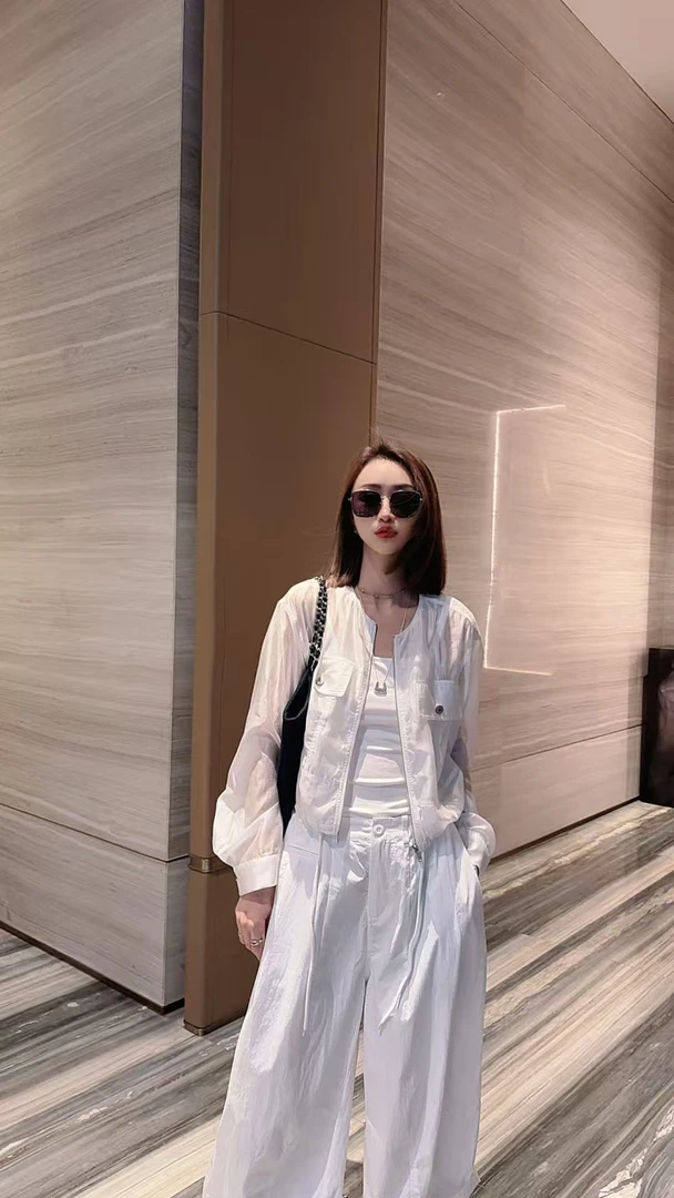 熙薇【广岛之恋】2025春夏新款时尚百搭休闲设计师外套H2311