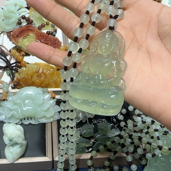 蛇纹石玉未镶嵌吊坠用****5