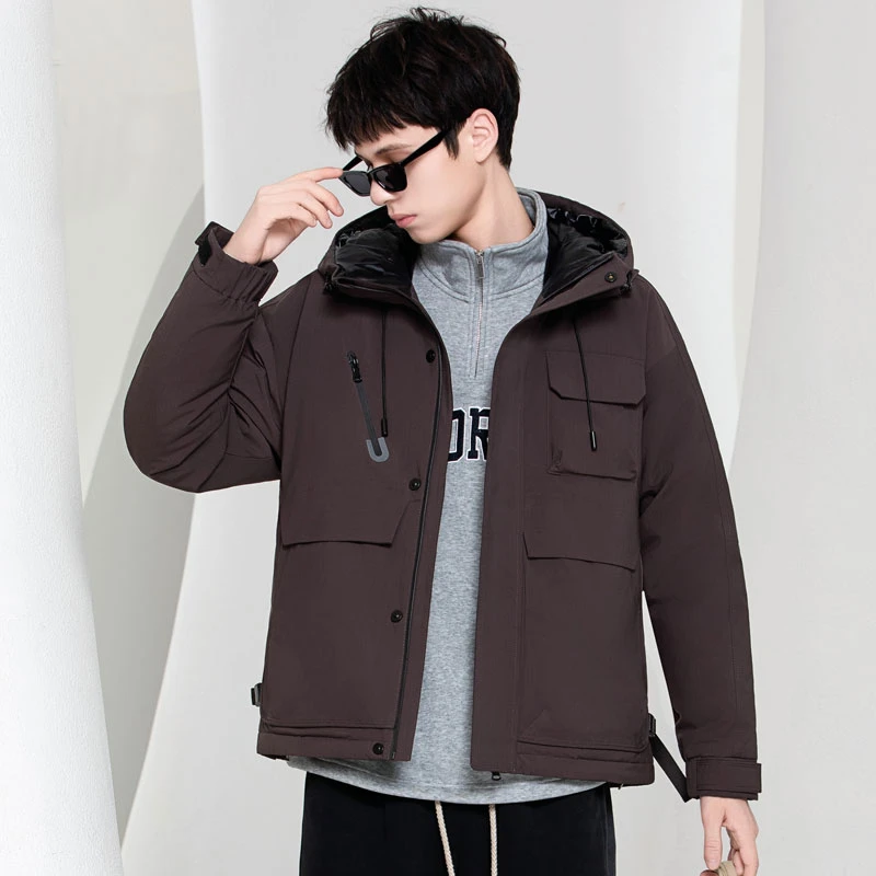 羽绒之王男士工装羽绒服连帽SNP-6902