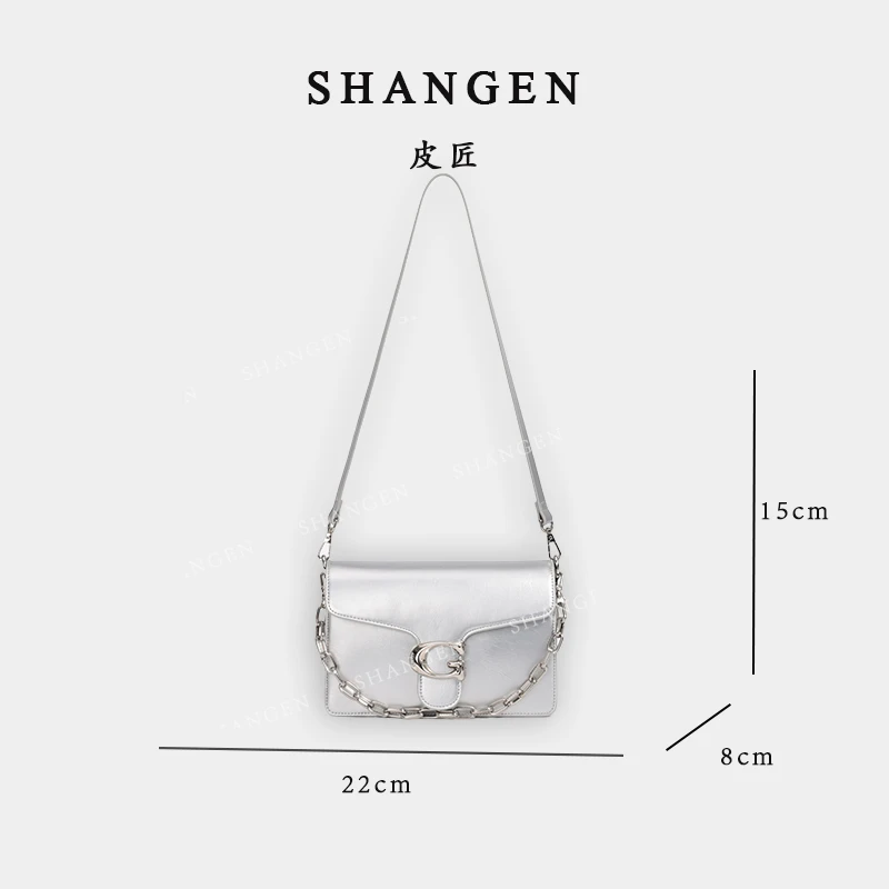 【尚恩CC】SKL-5521-银色-轻奢时尚女士新款单肩斜挎包