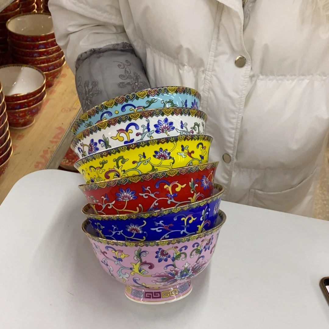 陶瓷6个6英寸直径15.5厘米六色