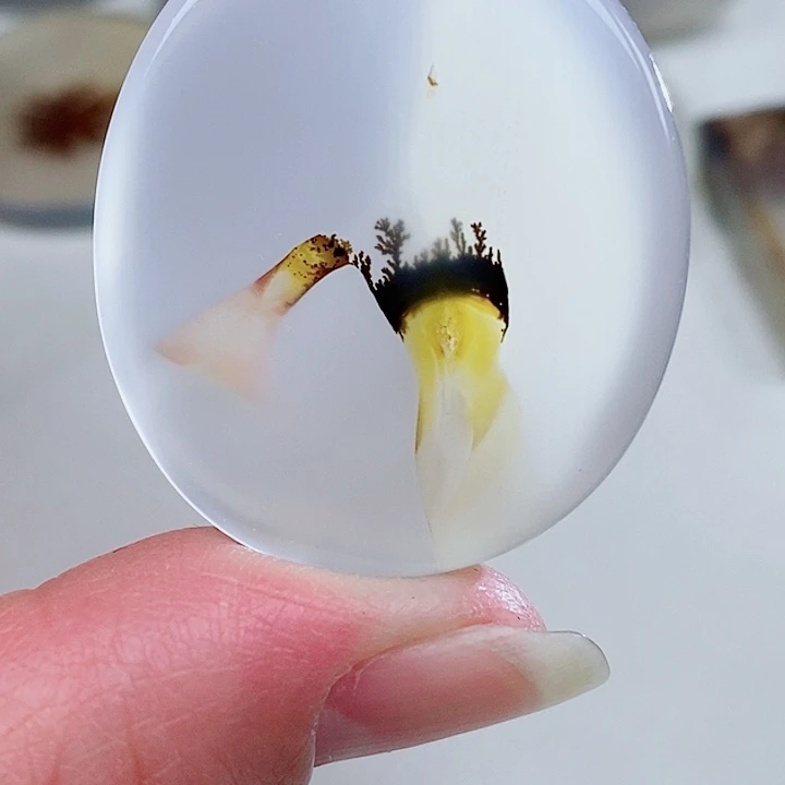 未镶嵌奇石玛瑙/玉髓木**语