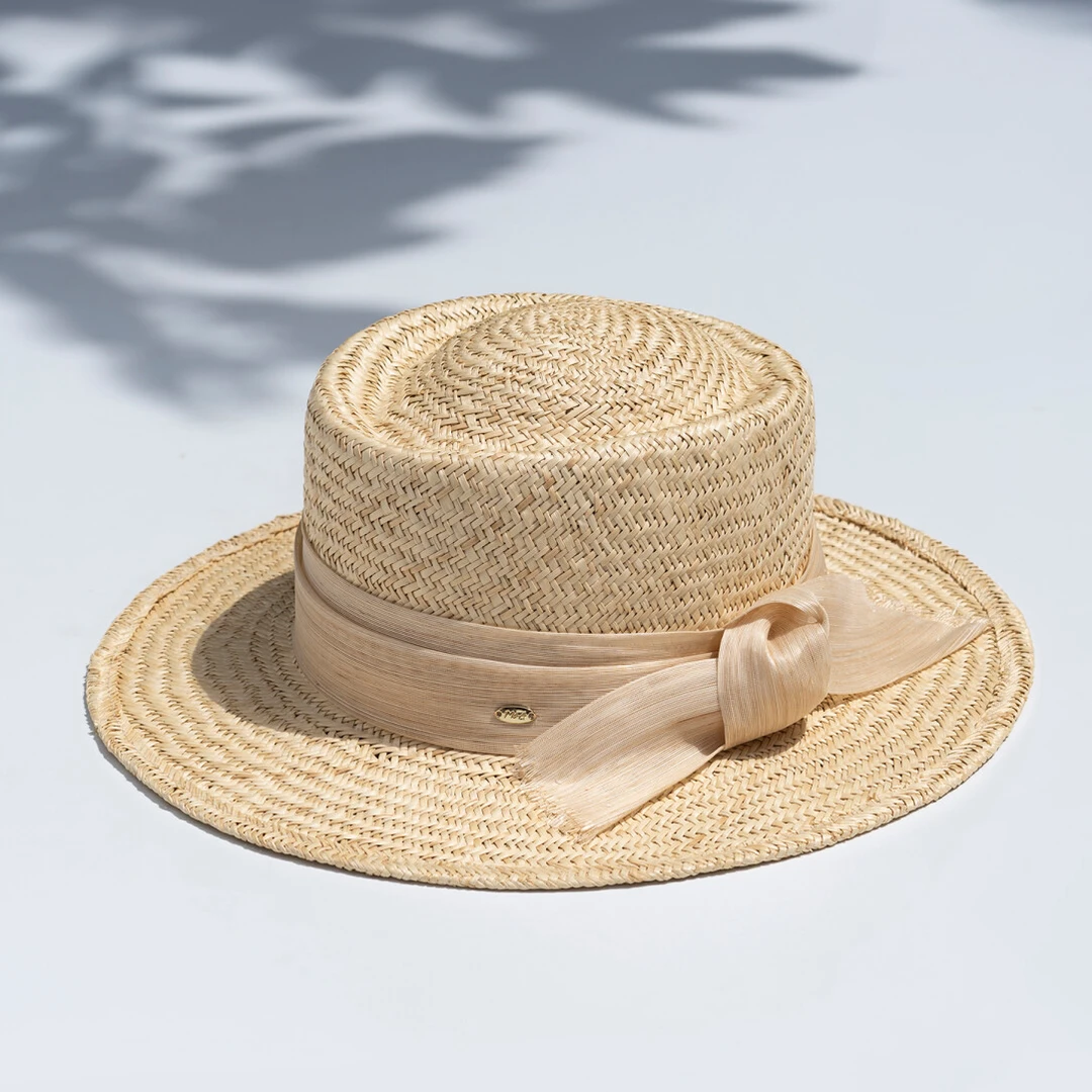 疯帽子 重工手编 棕丝草礼帽男女通用草帽时尚出游度假遮阳帽25夏