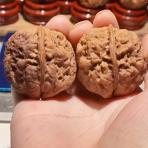 把件文玩核桃十八包带彩40
