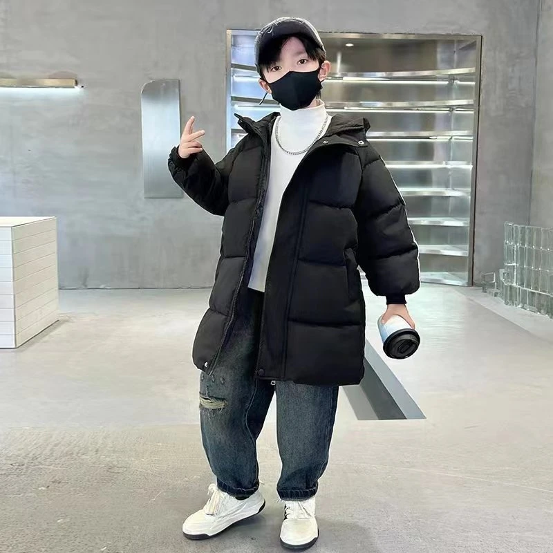 【米果妈】儿童2025冬季新款休闲百搭连帽棉服B3802