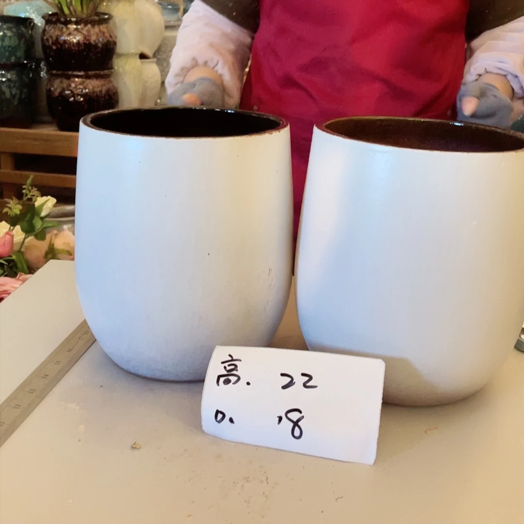 紫砂花盆高度22口径18