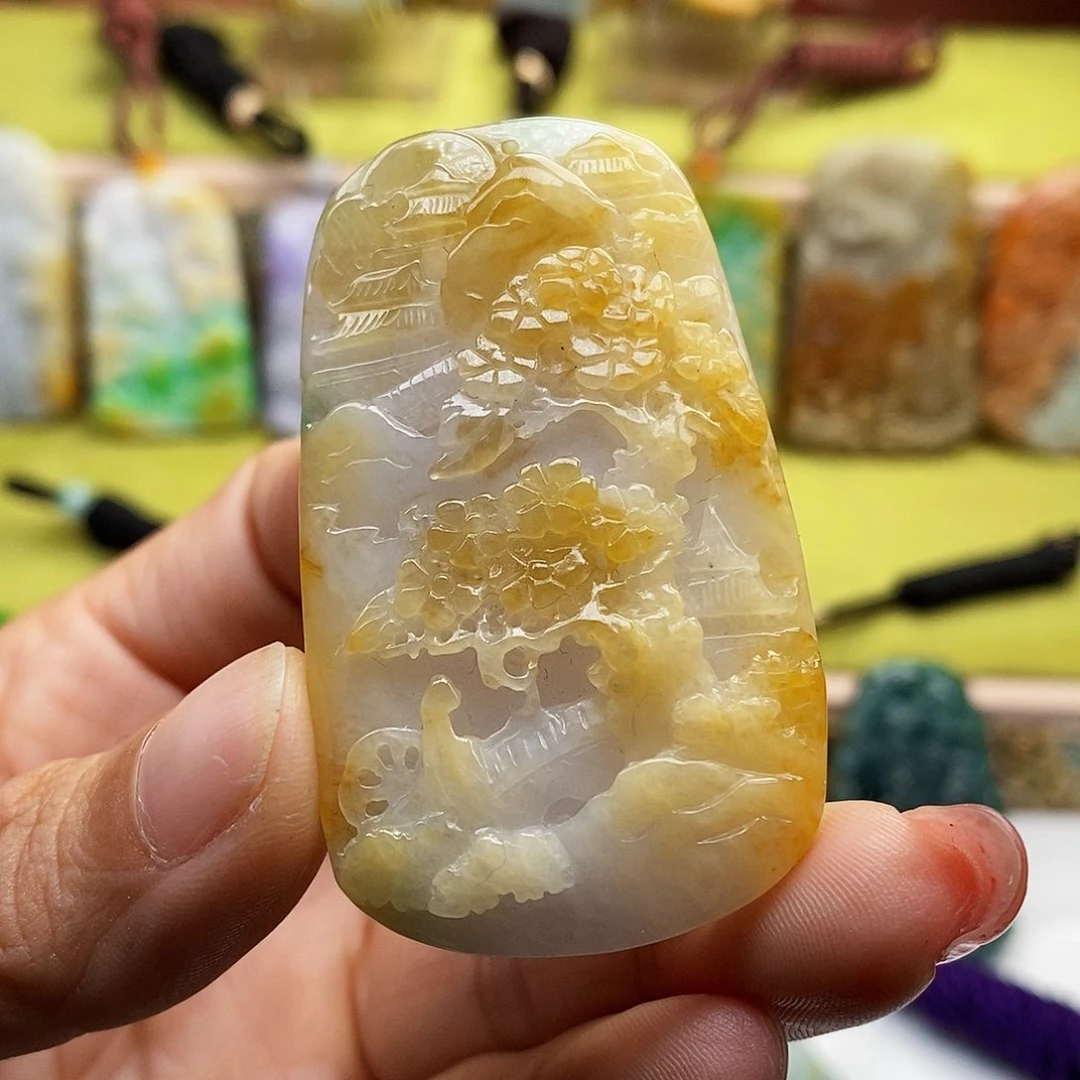 颈饰未镶嵌翡翠翡翠A货一物一证福利款