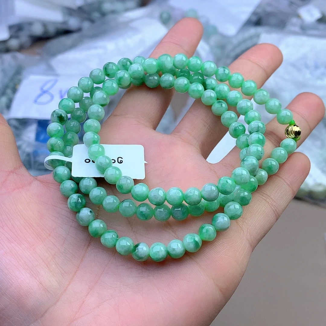 未镶嵌手串定制翡翠