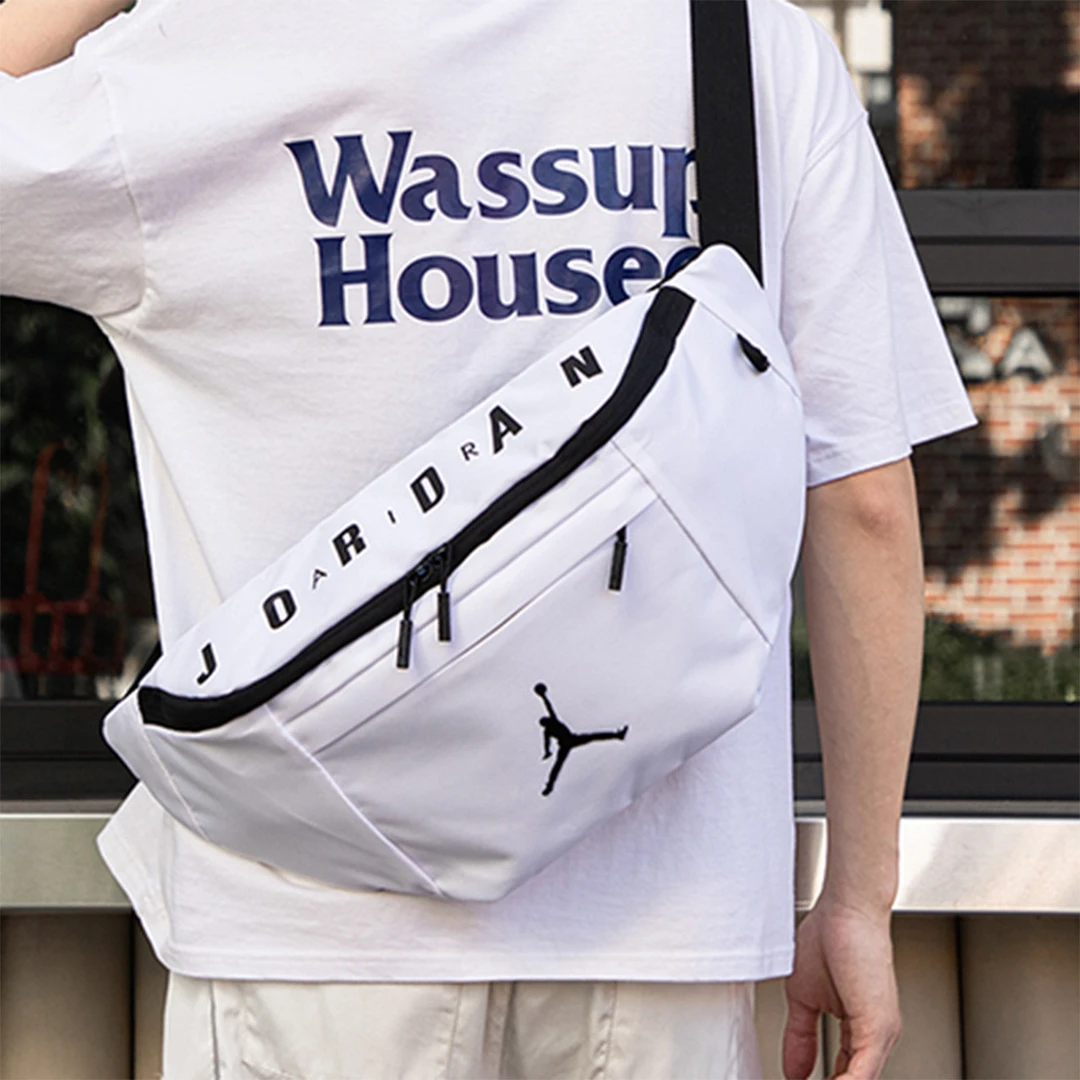 AIR JORDAN青少年单肩小挎包休闲时尚包男女童包收纳运动骑行腰包