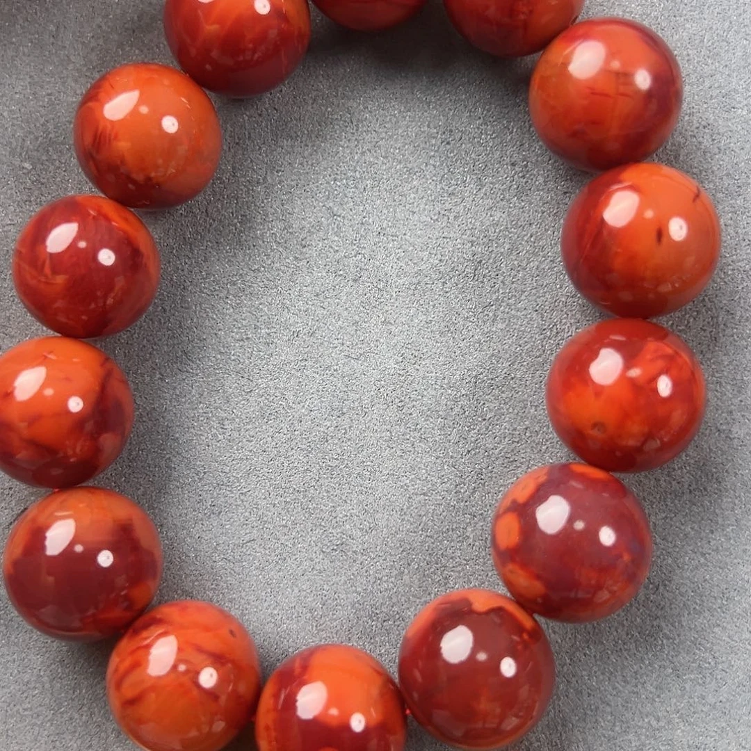 安***琪南红玛瑙未镶嵌手串