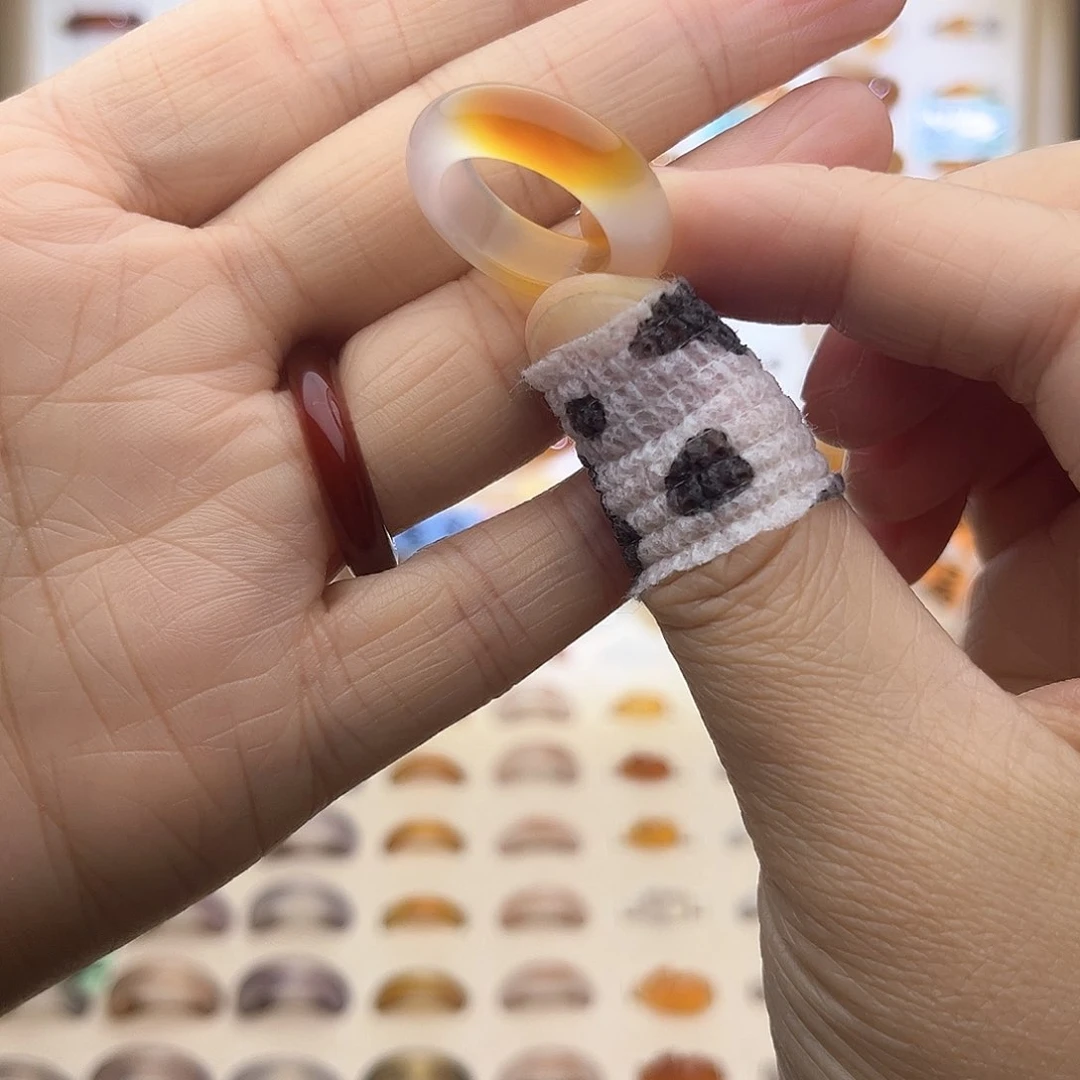 玛瑙/玉髓戒指未镶嵌