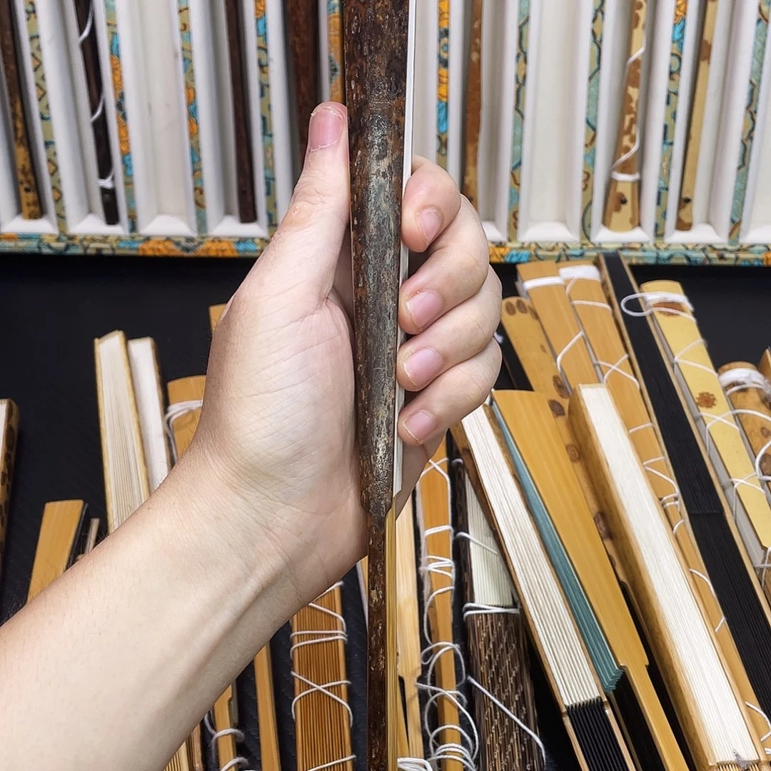 小***白葫芦皮折扇哈哈哈哈哈