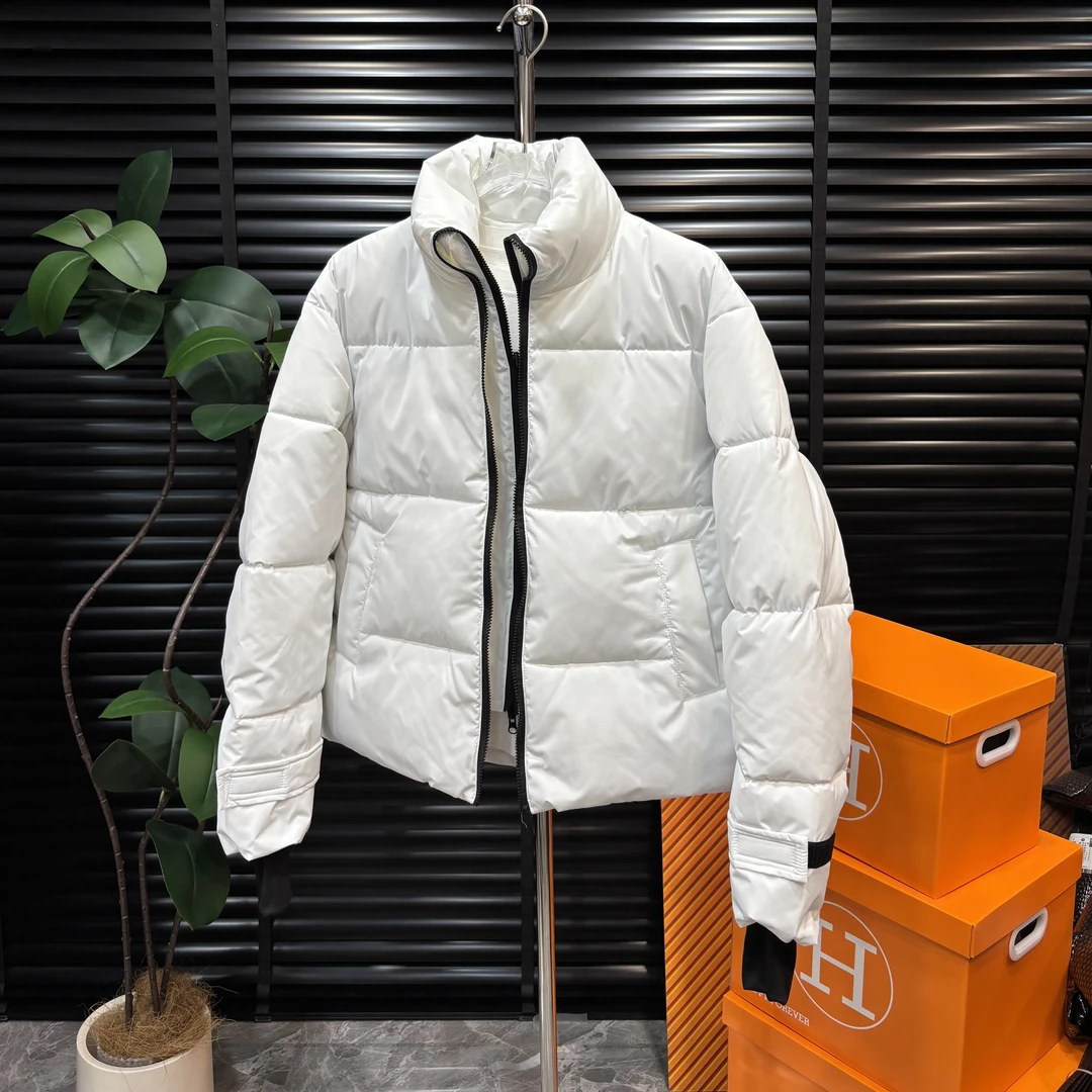 2025冬季韩版情侣假两件短款时尚休闲百搭棉服痞帅立领棉衣外套潮