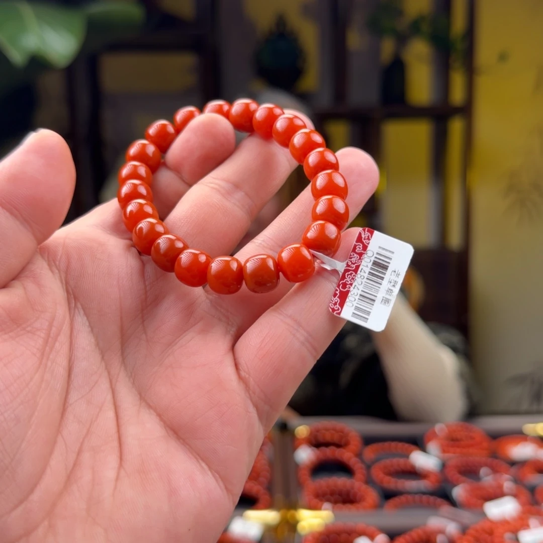 南红玛瑙未镶嵌手链