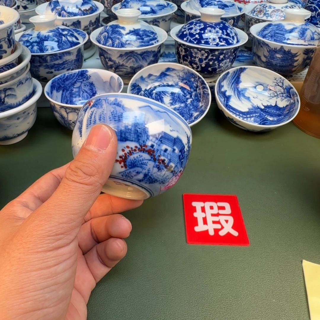 纯手工纯手绘茶具石头84