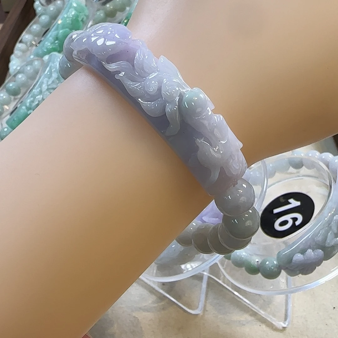 翡翠未镶嵌颈饰手牌1417