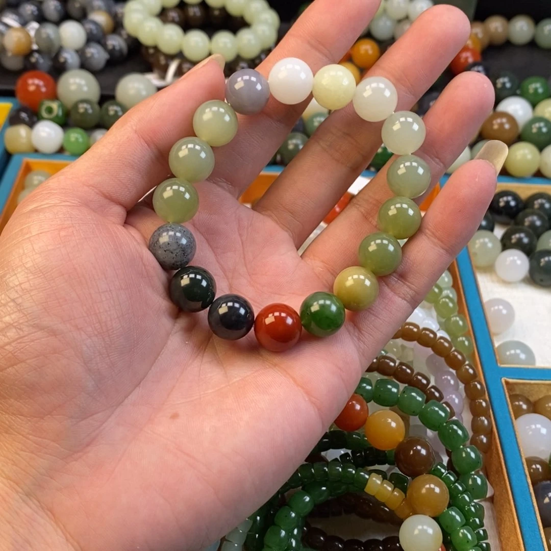 和田玉手串未镶嵌卡12福利多宝