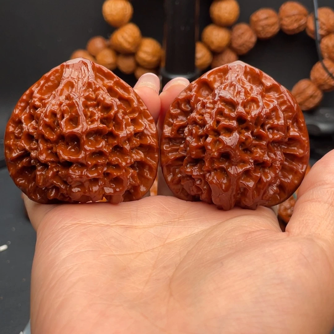 用***4把件文玩核桃官帽