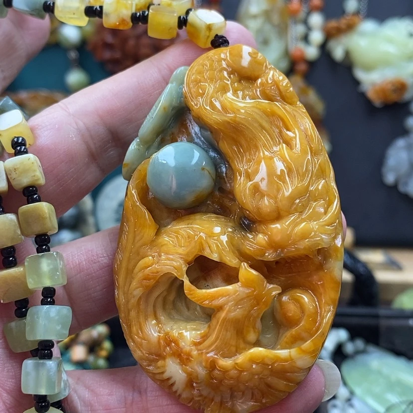 【闪购商品】蛇纹石玉吊坠未镶嵌