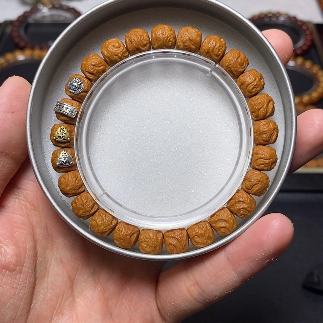 手串猴头核桃全品四标天命玄鸟 尺寸9-10 13号