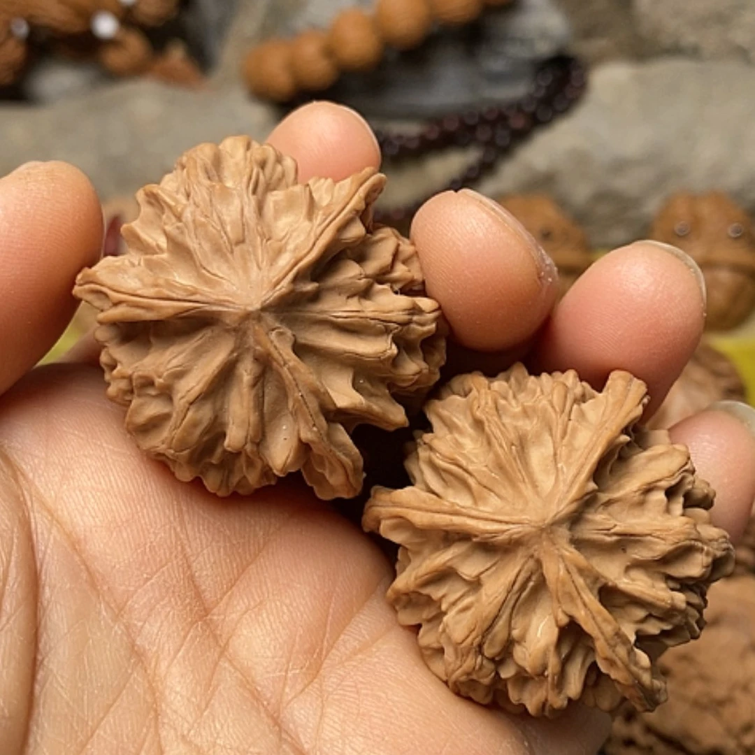 【闪购商品】把件文玩核桃衡****计岐山40三棱