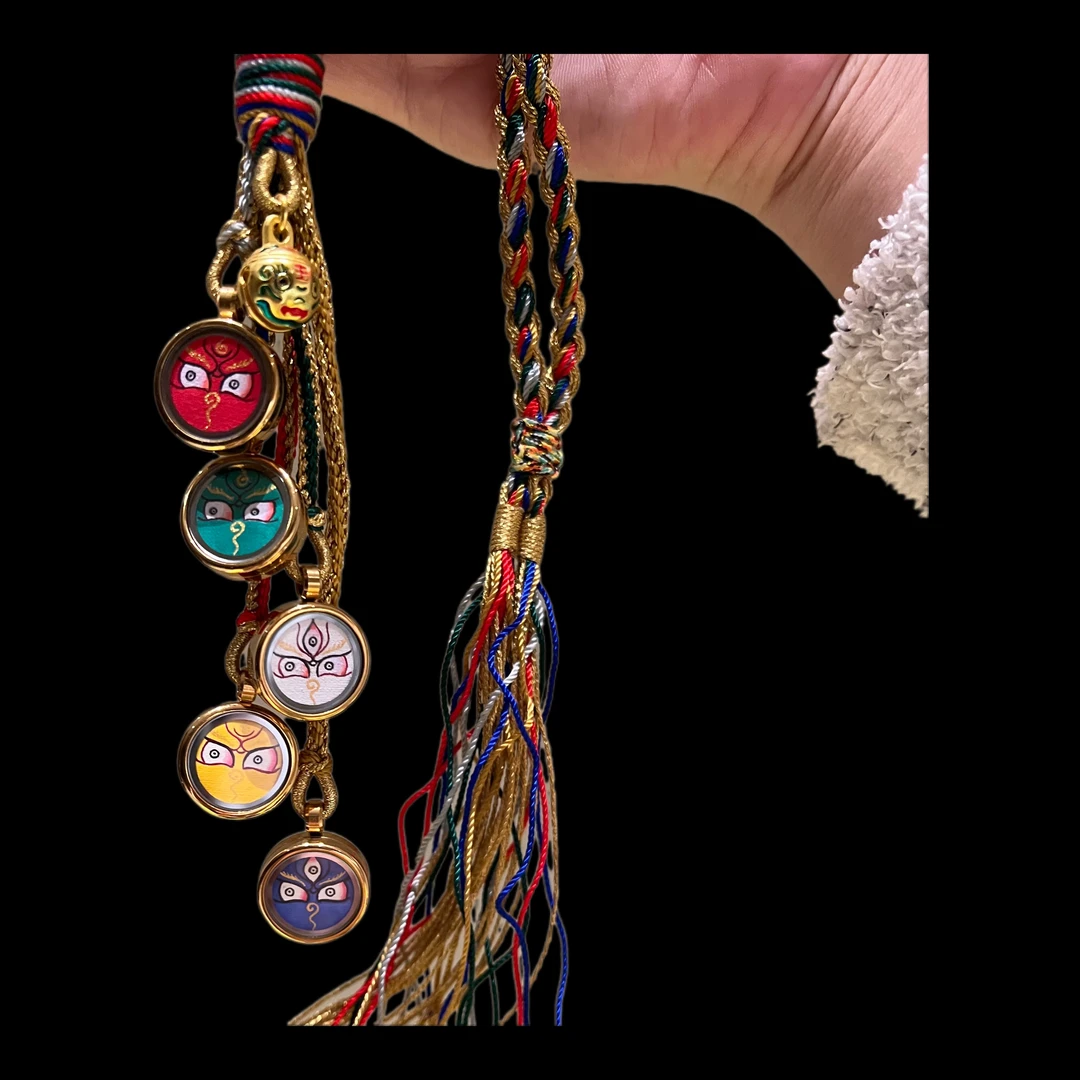 五方F+五路C车挂纯手绘唐卡车挂