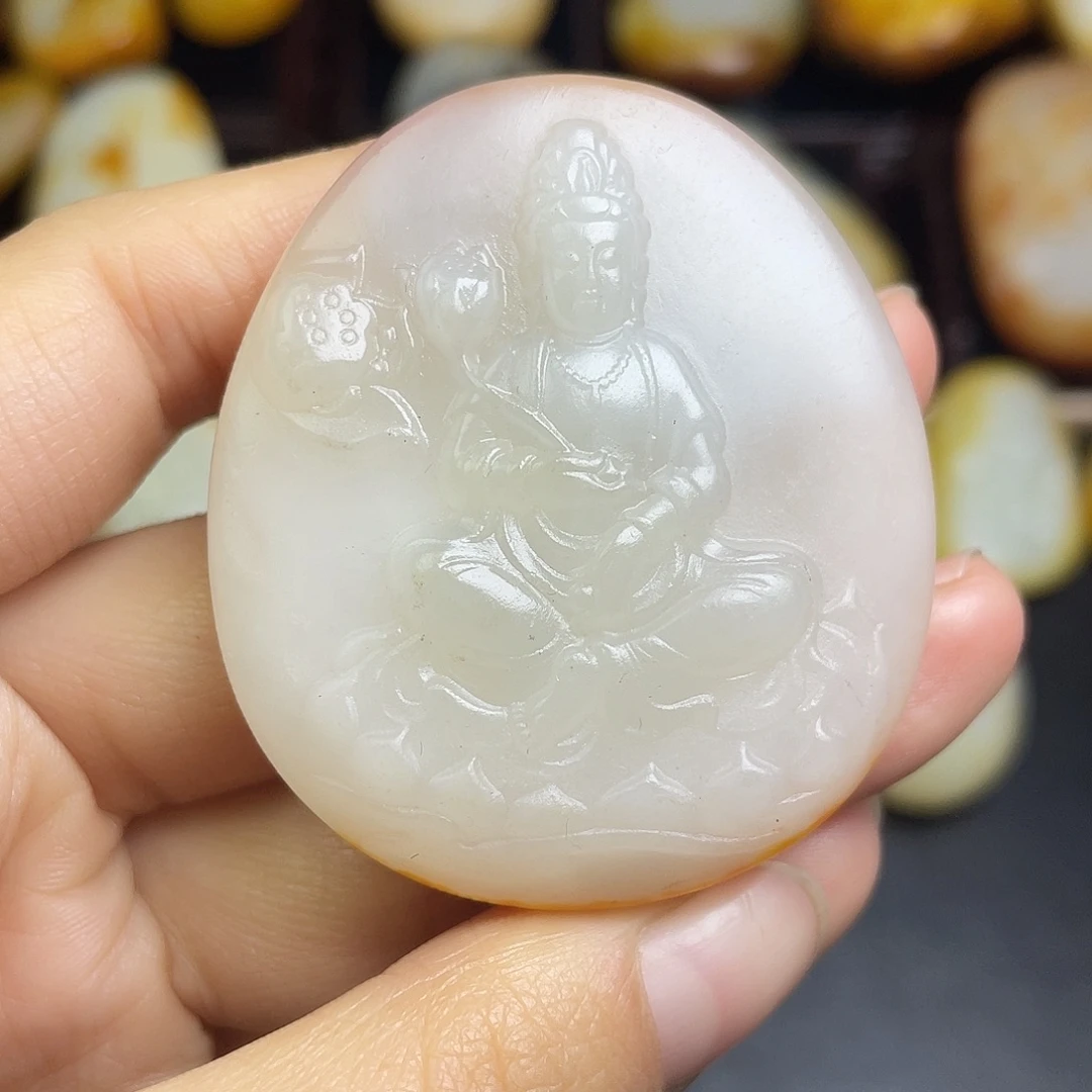 和田玉未镶嵌挂件