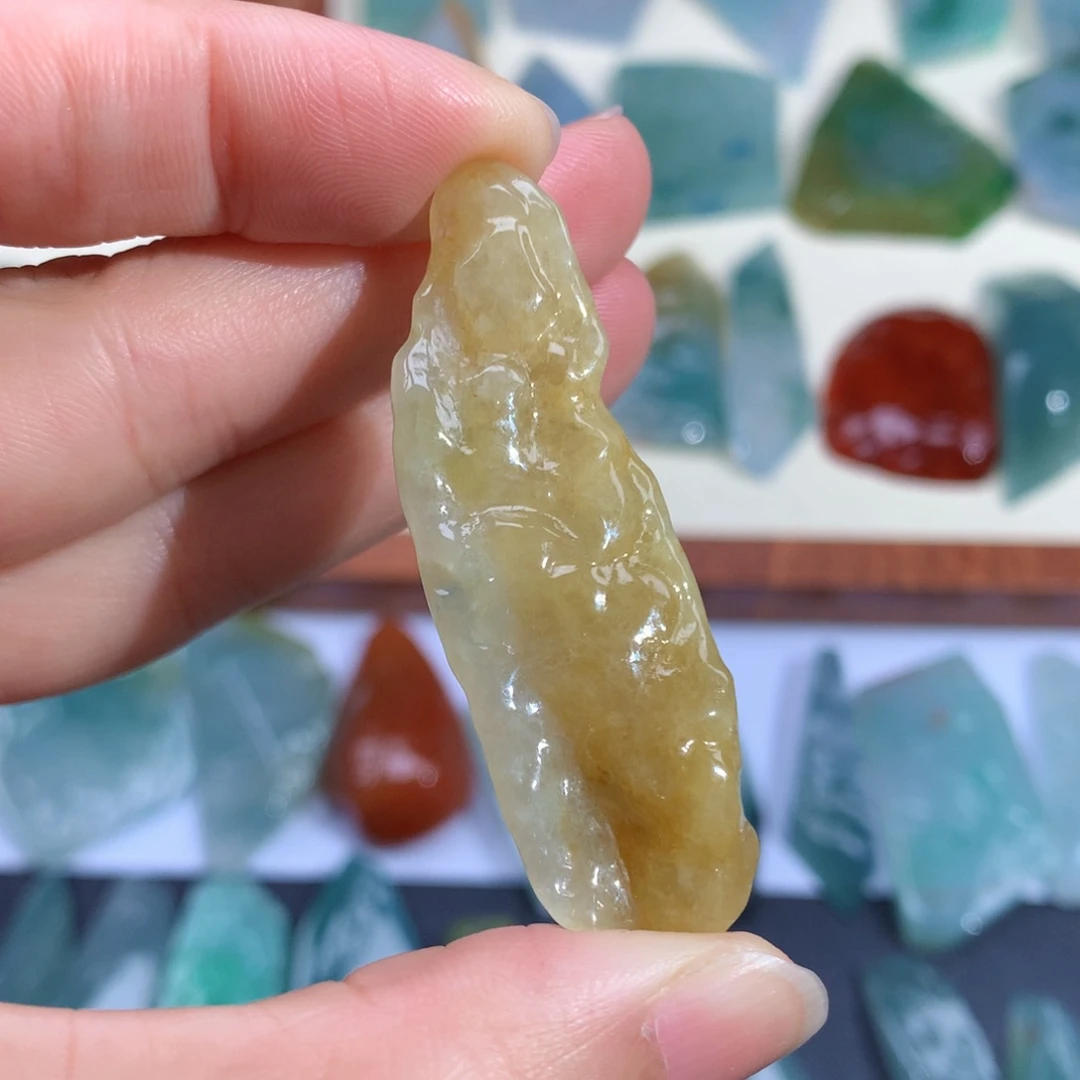 翡翠未镶嵌颈饰天然缅甸翡翠包邮