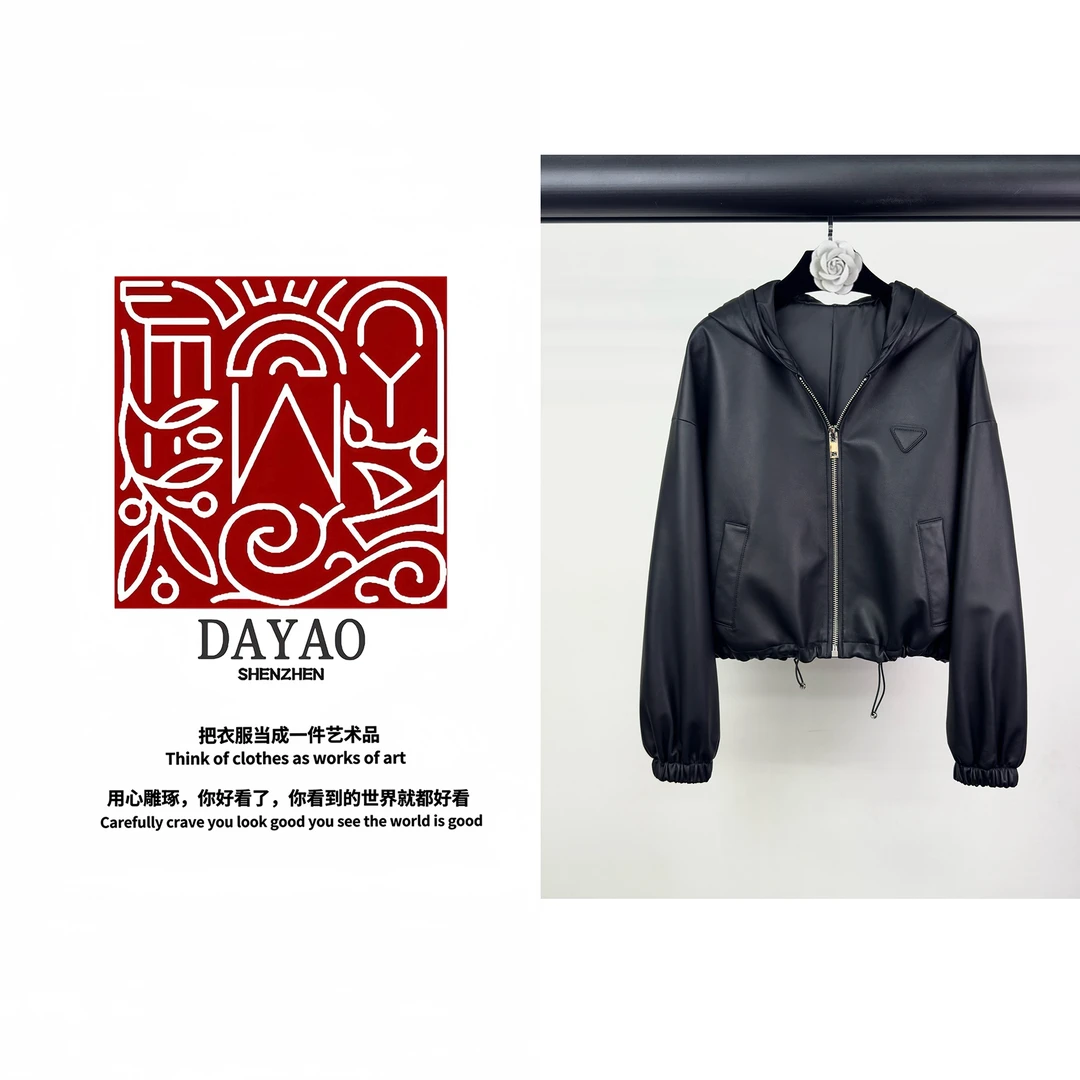 「DAYAO」24s秋冬新款拉链气质百搭短外套轻奢高端女装WYA249188