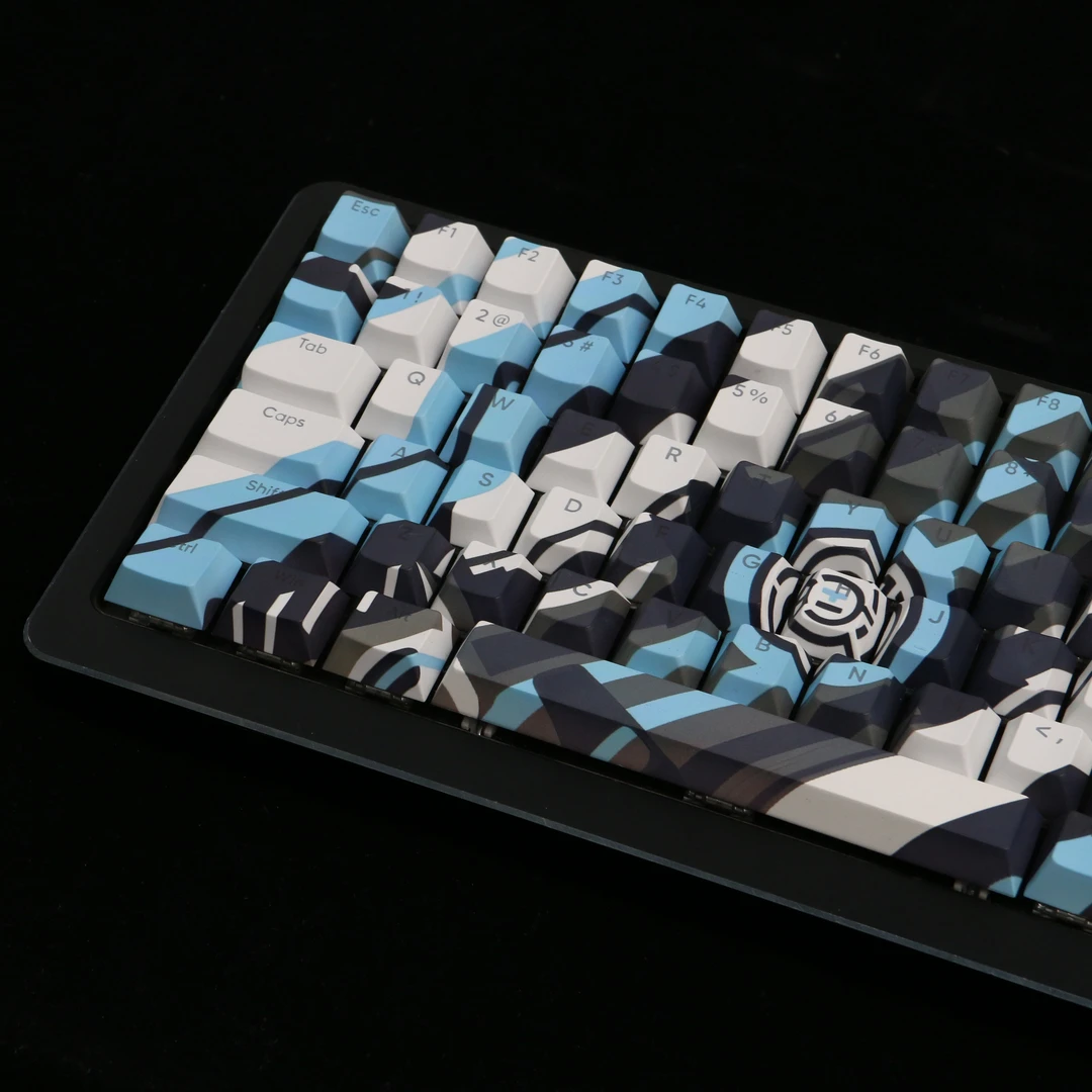 NZ火神原厂侧刻正刻黑色透光键帽游戏字母个性PBT材质CSGO键盘帽