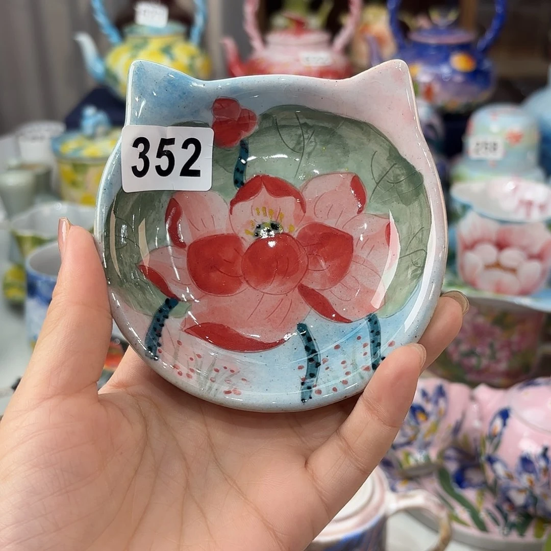 景德镇手绘高温釉下彩陶瓷茶具