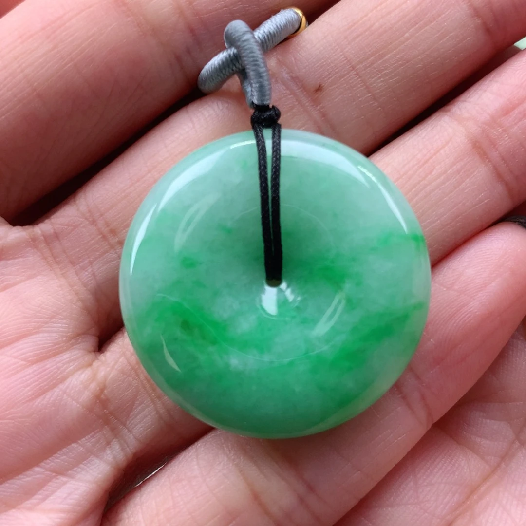 翡翠吊坠(不含链)未镶嵌平安扣