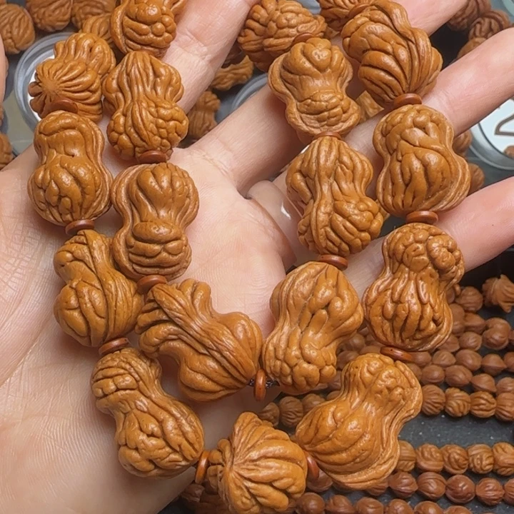 桃核手串龙纹桃核