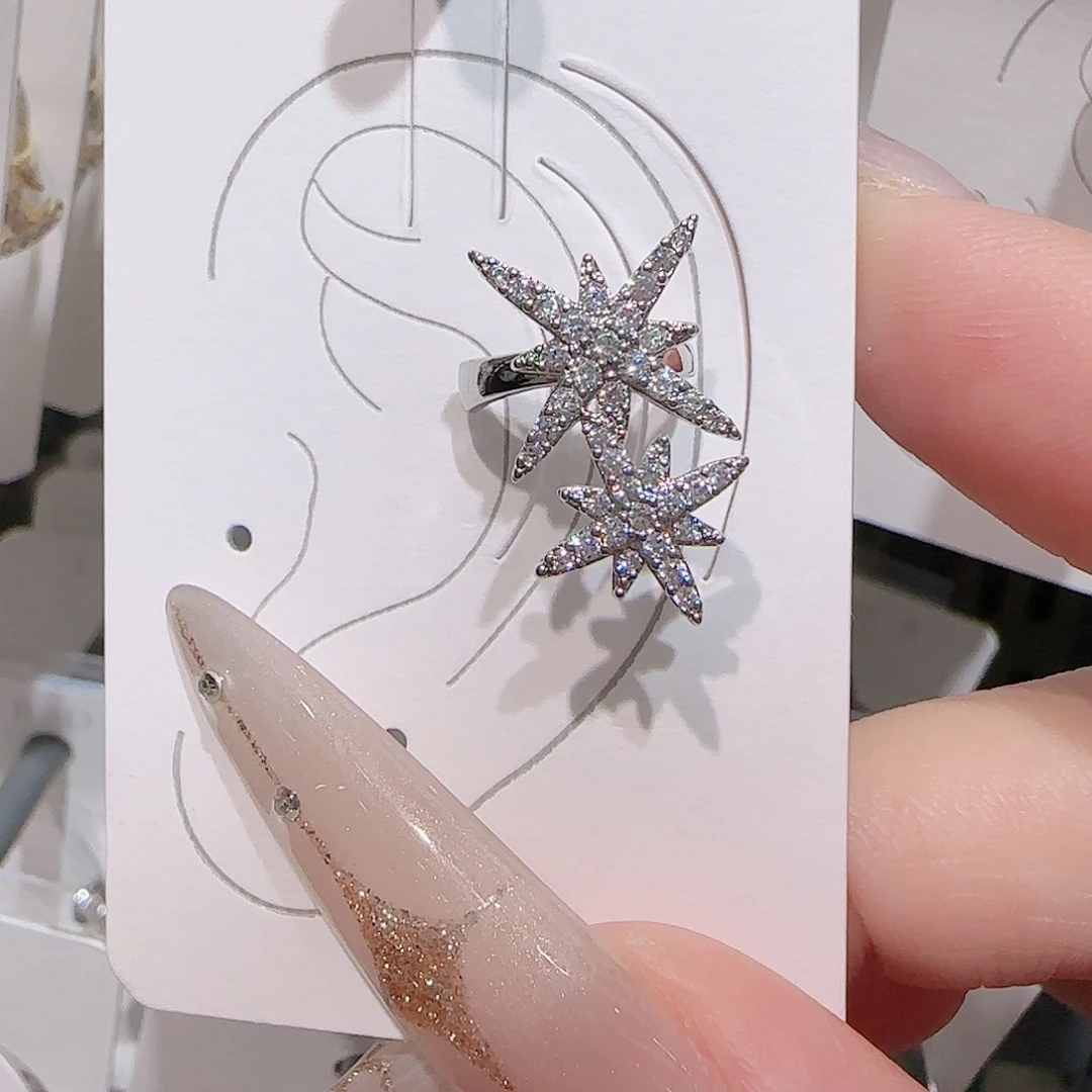 锆石铜合金925银耳环