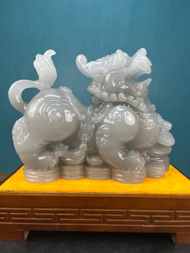 铜钱貔貅家居摆件，玄关，电视柜，博古架，书桌，茶桌，办公桌摆件