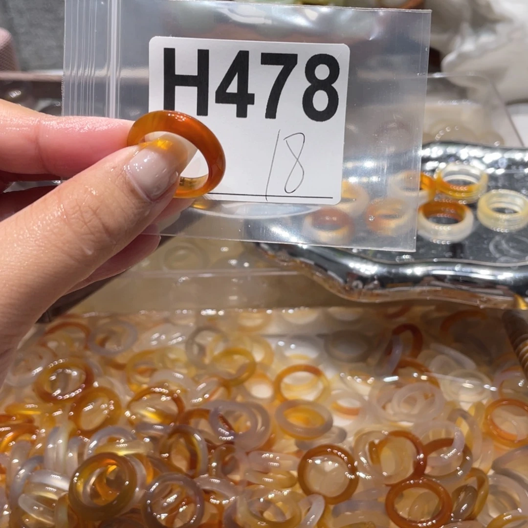 玛瑙/玉髓未镶嵌戒指478