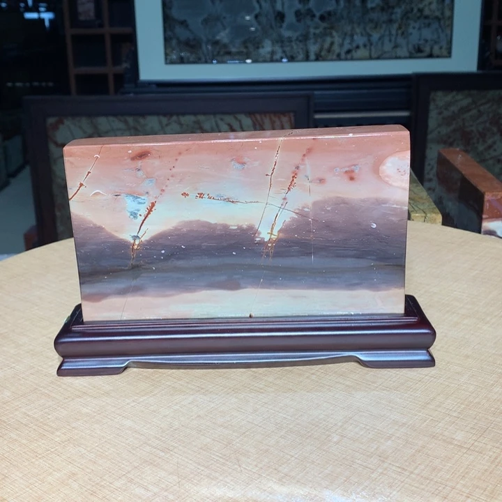 ，广西国画石摆件，收藏观赏