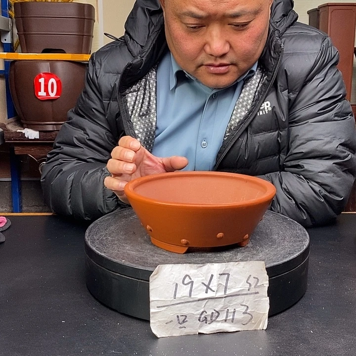 紫砂花盆货号一只GD113