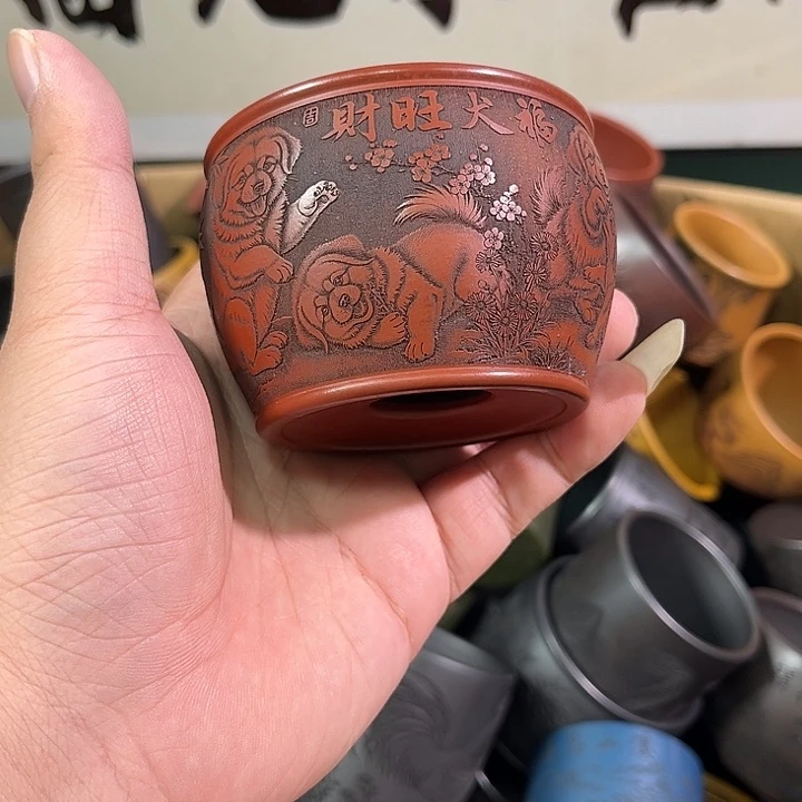 茶杯紫砂全手工紫砂主人杯