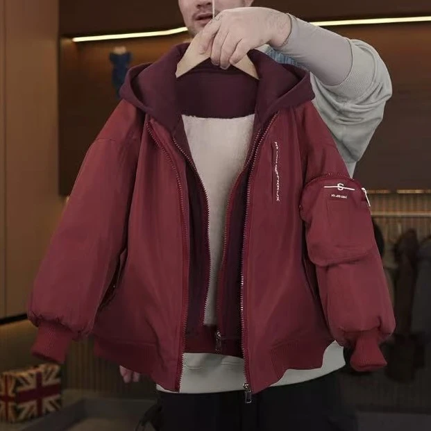 儿童冬季假两件派克服男童女童加厚外套KK1023