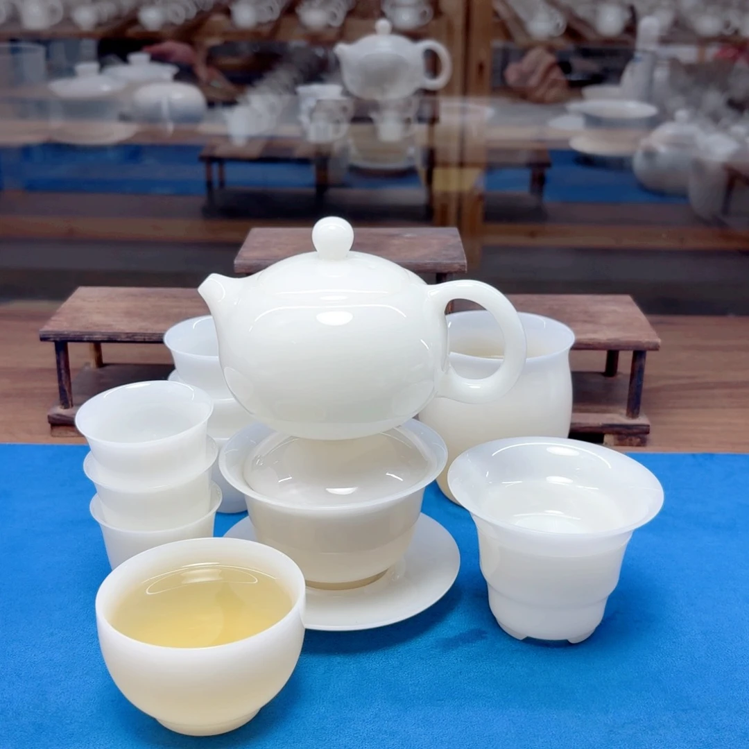 璞玉冰种玉瓷茶具工厂